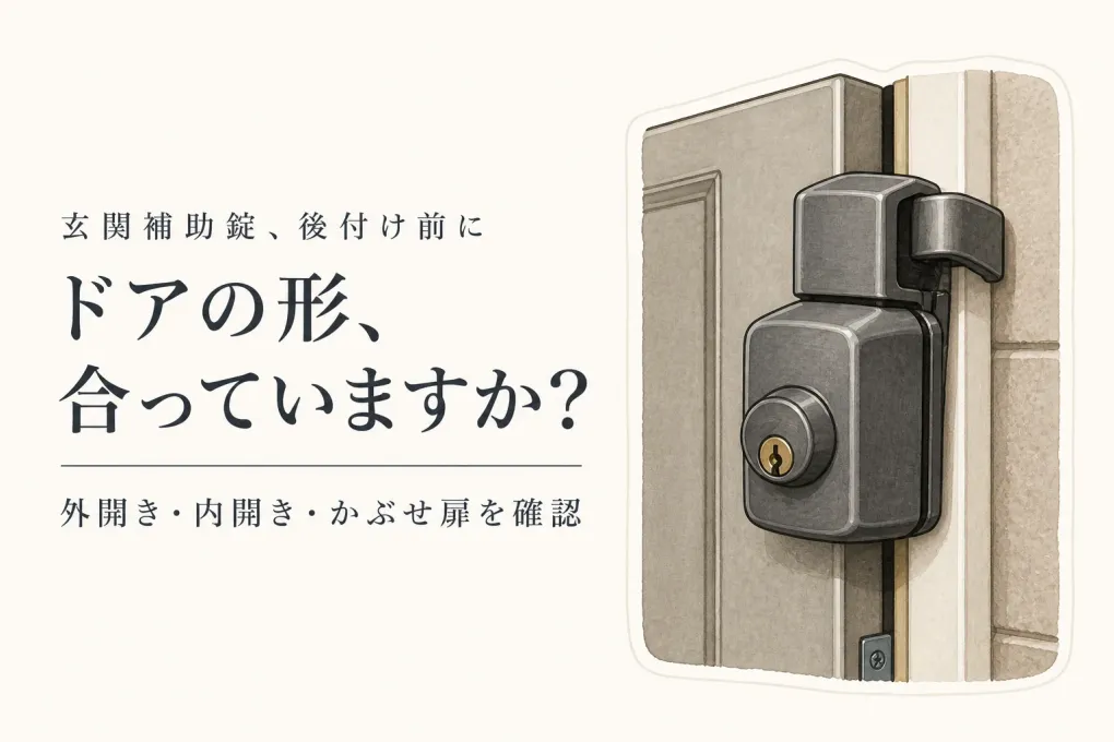 玄関補助錠の後付けおすすめ5選｜外開き・内開き・かぶせ扉で選び方を比較